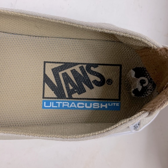 Vans Ultracush Lite sneakers Lace up Size 6.5 Beige and white cushioned - Picture 6 of 14